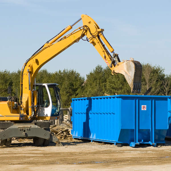 what are the rental fees for a residential dumpster in Willisville IL